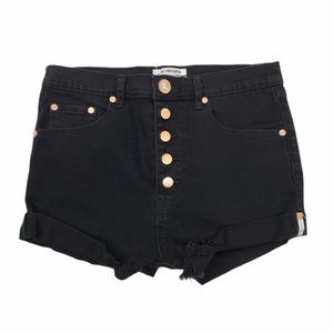 One Teaspoon Lover Exposed Button Fly Jean Shorts